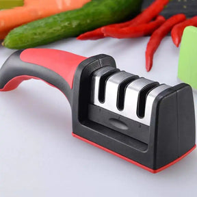 Afiador Profissional de Facas 3 Estágios: Restaurador de Lâminas Super Afiadas