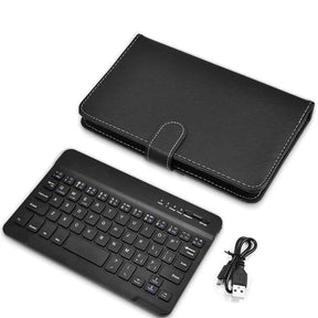 Teclado Bluetooth Universal Portátil com Capa Protetora para Smartphones Android e iPhone