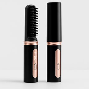 Escova Alisadora Sem Fio Portátil GlowGlam: Cabelos Lisos e Brilhantes em Minutos