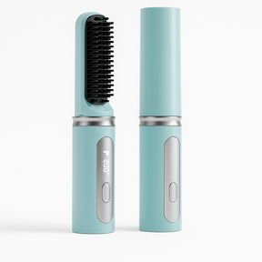 Escova Alisadora Sem Fio Portátil GlowGlam: Cabelos Lisos e Brilhantes em Minutos