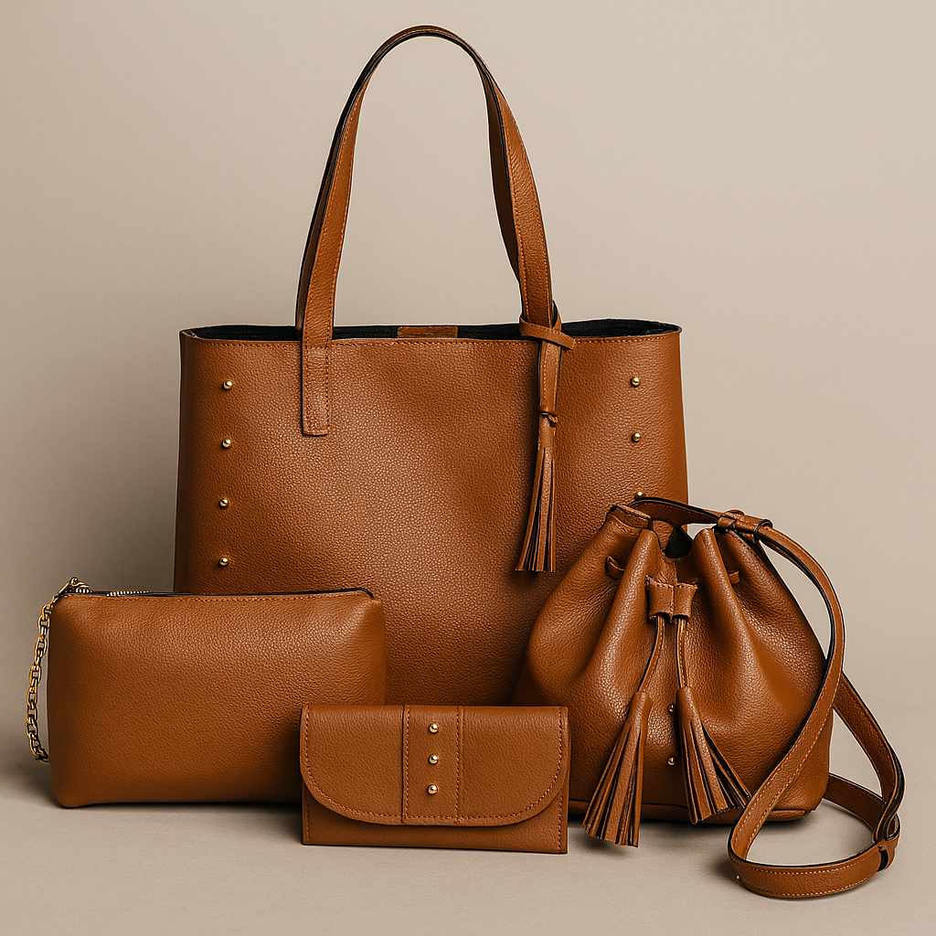 Kit 4 Bolsas Femininas Chérie: Elegância, Versatilidade e Sofisticação para Cada Ocasião