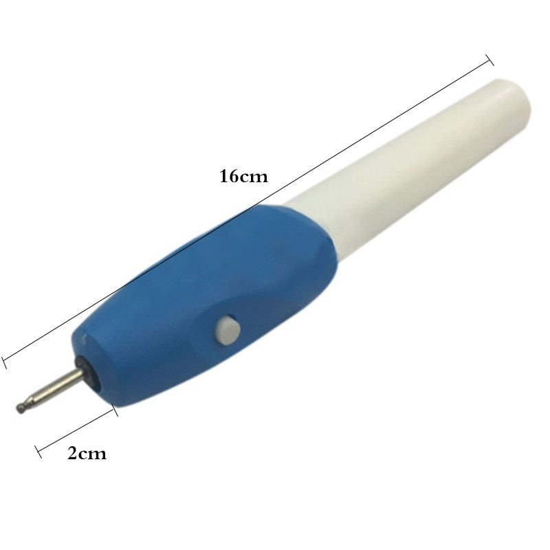 Caneta Gravadora Elétrica Portátil Super Pen para Personalizar Objetos e Artesanato