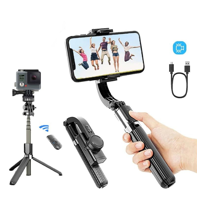 Selfiegram Gimbal Pro: Estabilizador de Imagem 4 em 1 com Tripé e Bastão de Selfie Bluetooth