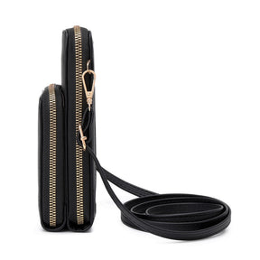 Bolsa Transversal Feminina Elegante com Porta Celular Touchscreen Integrado Segura
