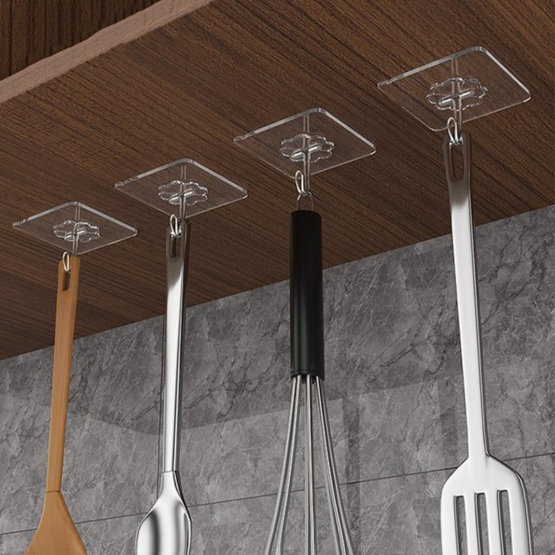 Mono Tag Adesiva Transparente: Ganchos de Parede Sem Furos, 20 Peças