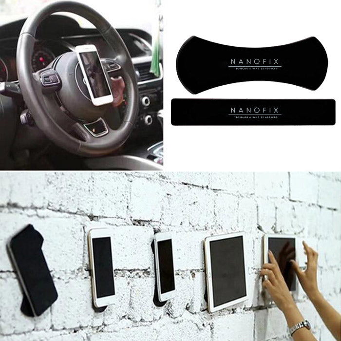 Suporte Universal Nano Adesivo Reutilizável Fixa Celular Tablet Superfícies Sem Sujeira