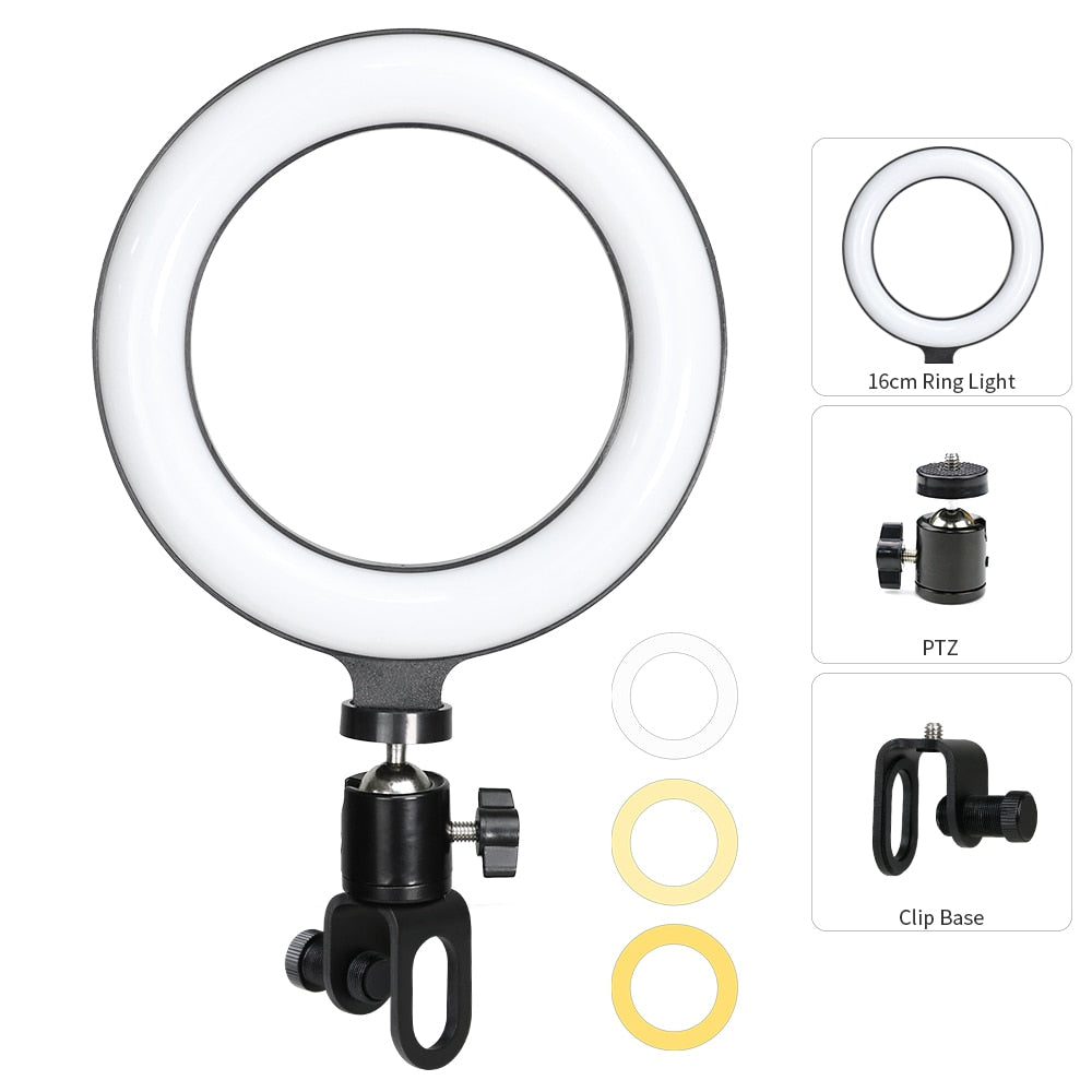 Ring Light LED USB Profissional Notebook Celular: Iluminação Perfeita