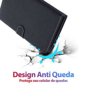 Teclado Bluetooth Universal Portátil com Capa Protetora para Smartphones Android e iPhone