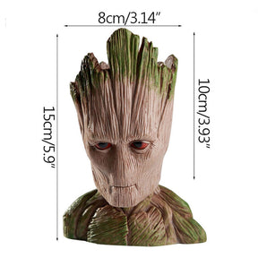 Vaso Decorativo Baby Groot Multifuncional para Suculentas Cactos Porta-Trecos Fofo