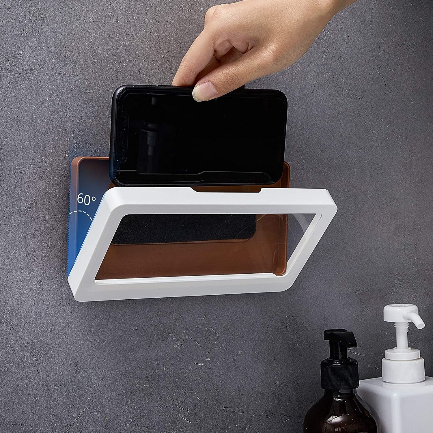 Suporte Celular Impermeável Banheiro Chuveiro Box Tela Touch Universal