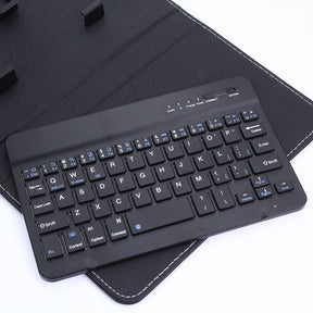Teclado Bluetooth Universal Portátil com Capa Protetora para Smartphones Android e iPhone