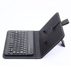 Teclado Bluetooth Universal Portátil com Capa Protetora para Smartphones Android e iPhone