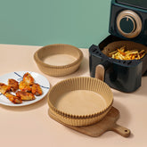Formas Descartáveis de Papel Antiaderentes para Air Fryer - Cozinhe Sem Sujeira