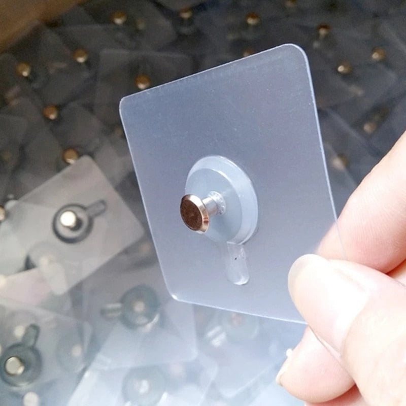 Ganchos Adesivos De Parede Ultra Fortes Kit 10 Peças Sem Furo Instalação Fácil