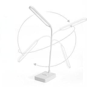 Luminária de Mesa LED Recarregável 360° com Luz Ajustável e Design Moderno