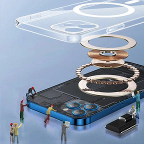 Capa Magnética Premium para iPhone: Carregamento Sem Fio MagSafe, Proteção Total e Estilo