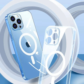 Capa Magnética Premium para iPhone: Carregamento Sem Fio MagSafe, Proteção Total e Estilo