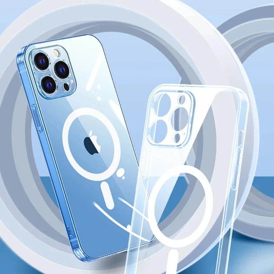 Capa Magnética Premium para iPhone: Carregamento Sem Fio MagSafe, Proteção Total e Estilo