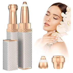 Caneta Depiladora Portátil 2 em 1 Rosto e Corpo: Precisão Indolor para Pele Lisa