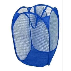 Cesto Organizador Dobrável Multifuncional Tela Malha Roupa Brinquedos Casa Viagem