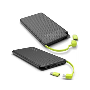 Power Bank Universal Portátil Ultra Rápido 10000mAh Revestido Couro Carregador Celular
