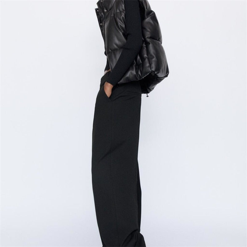 Colete Puffer Feminino Acolchoado Leve Quente Estiloso Versátil Inverno Outono