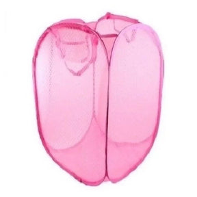 Cesto Organizador Dobrável Multifuncional Tela Malha Roupa Brinquedos Casa Viagem