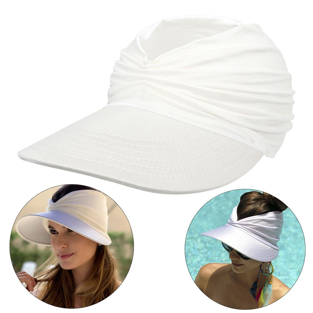 Chapéu Bealai Elegante Proteção Solar UV Aba Larga Confortável Verão Praia Piscina