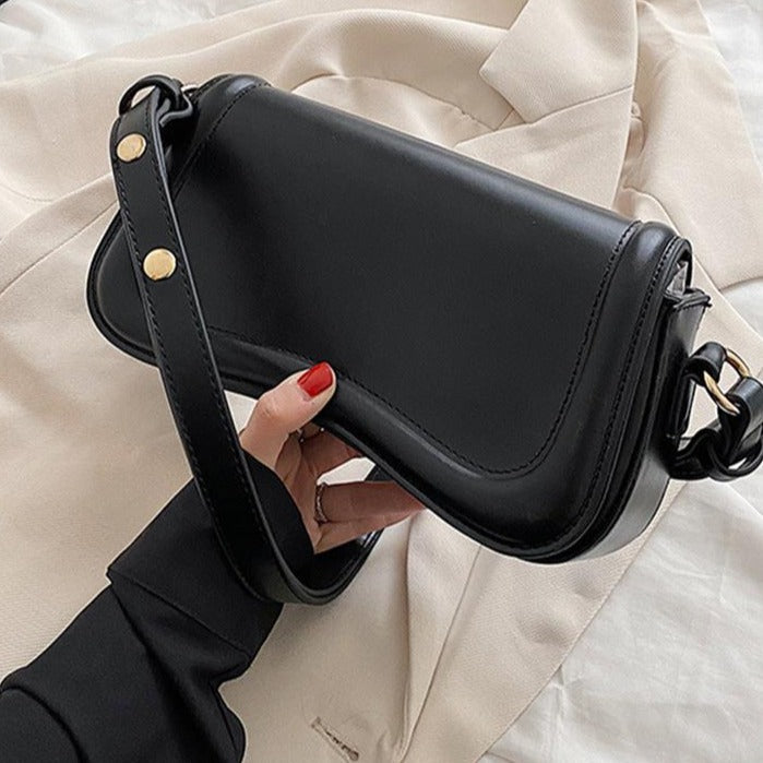 Bolsa Feminina Luxo Elegante Alça Dupla Couro Sintético Cores Modernas Versátil