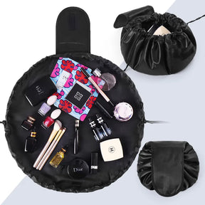 GlamBag Necessaire Organizadora de Maquiagem Portátil com Cordão Durável e Estilosa