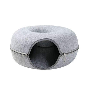Cama Túnel Donut para Gatos: Conforto Supremo, Diversão Interativa e Aconchego Felino