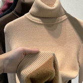 Suéter Feminino Gola Alta Peluciada Forrada: Conforto Supremo e Estilo Inverno Aconchegante