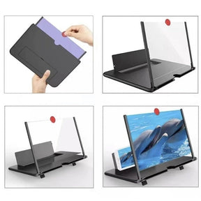 Ampliador de Tela 10 Polegadas para Celular: Visão 3x Maior, Portátil, Dobrável