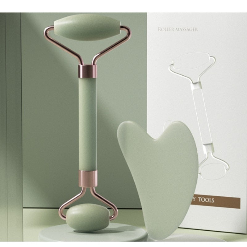 Rolo Massageador Facial Premium: Drenagem Linfática, Anti-Idade, Relaxamento Profundo