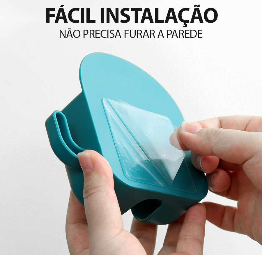 Suporte Adesivo Joaninha 3 em 1 para Celular: Fixação Segura e Ganchos