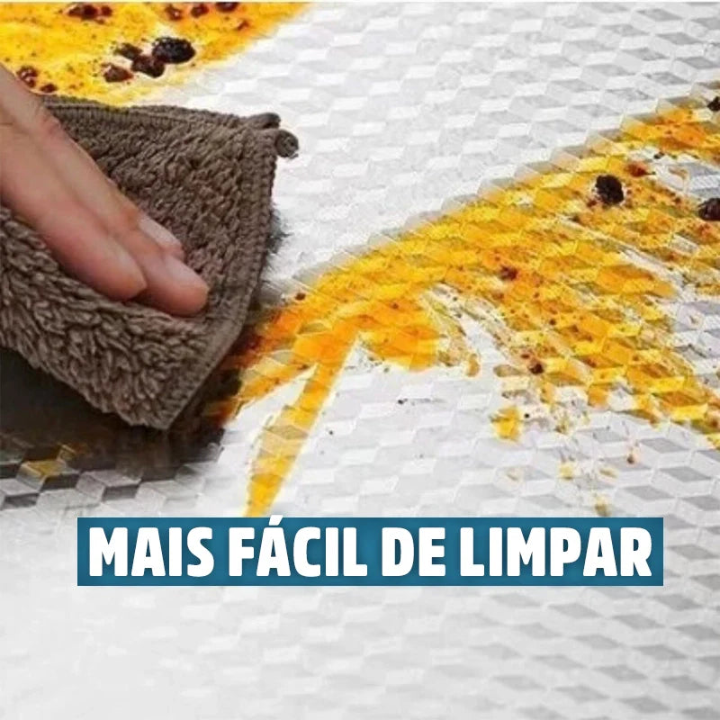 Adesivo Alumiplus: Proteção Cozinha Antigordura, Impermeável, Fácil Aplicação