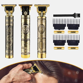 Barbeador Elétrico Profissional Recarregável Sem Fio - Precisão Dragão para Cortes Perfeitos