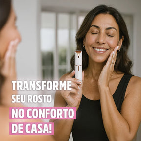 Depilador Facial SkinGlam Portátil: Remoção Indolor e Discreta para Buço e Rosto