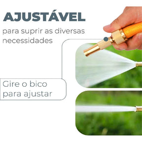 Bico Pistola Mangueira TurboJet: Jato Alta Pressão Ajustável para Limpeza Versátil