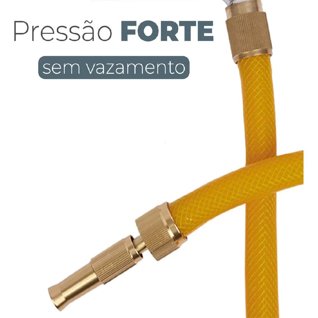 Bico Pistola Mangueira TurboJet: Jato Alta Pressão Ajustável para Limpeza Versátil