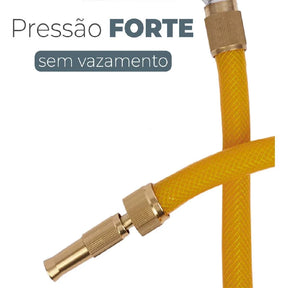 Bico Pistola Mangueira TurboJet: Jato Alta Pressão Ajustável para Limpeza Versátil