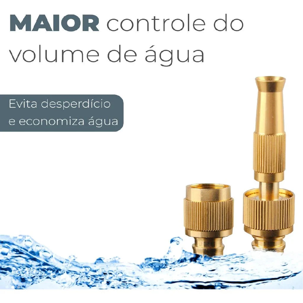 Bico Pistola Mangueira TurboJet: Jato Alta Pressão Ajustável para Limpeza Versátil