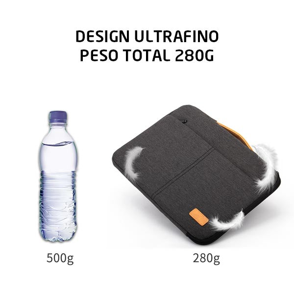 Bolsa Notebook Multiuso Menazzo Impermeável Acolchoada Elegante Viagem 14/15.6 Polegadas