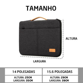 Bolsa Notebook Multiuso Menazzo Impermeável Acolchoada Elegante Viagem 14/15.6 Polegadas