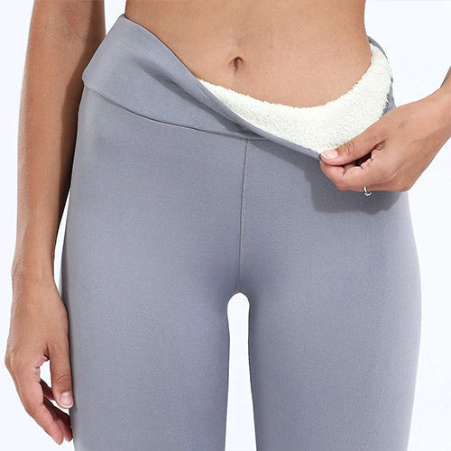 Calça Legging Peluciada Térmica Feminina Forrada Lã Inverno Conforto Estilo Quentinha
