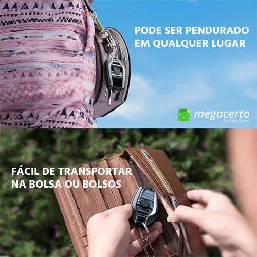 KeyBoost Carregador Portátil Chaveiro: Bateria Extra Compacta para Celular, Emergências