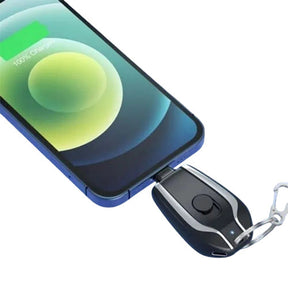 KeyBoost Mini Carregador Portátil Chaveiro Universal: Carga Rápida Sempre à Mão