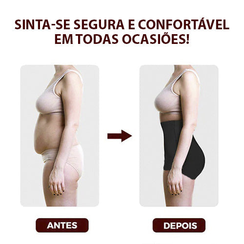 Cinta Modeladora Discreta Confortável Calcinha Realça Curvas Sem Marcar