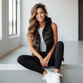 Colete Puffer Feminino Leve Premium: Quentinho, Corta-Vento e Resistente à Água