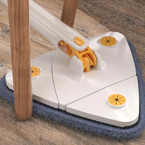TriMop Esfregão Rodo Giratório 360° Triangular: Limpeza Profunda, Rápida e Eficiente